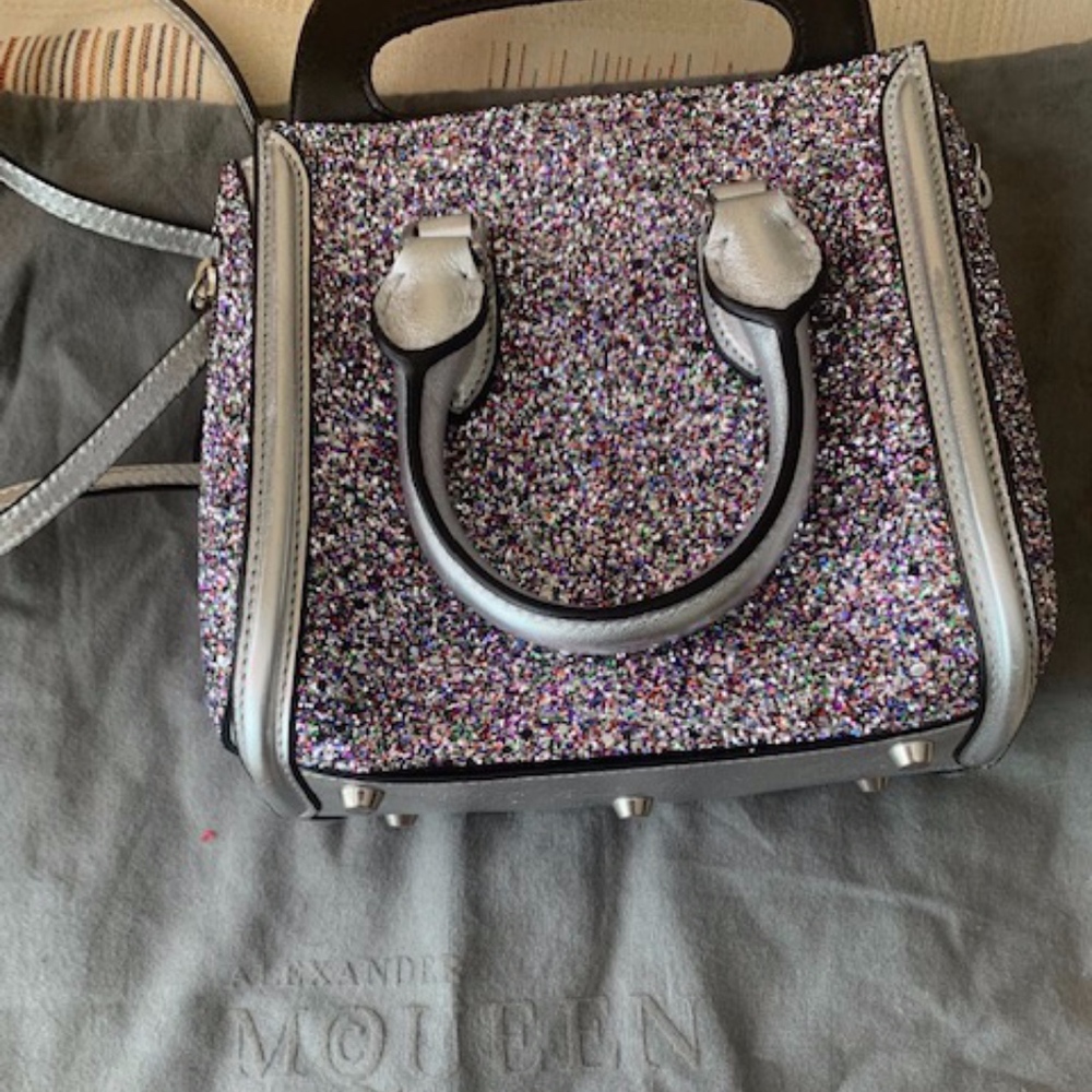 Alexander McQueen mini Heroine bag- Glitter